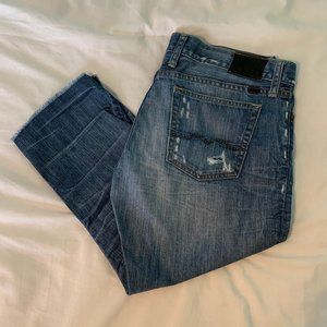 Lucky Brand Skinny Capris - Moon Front Detail